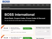 Tablet Screenshot of bossintl.com